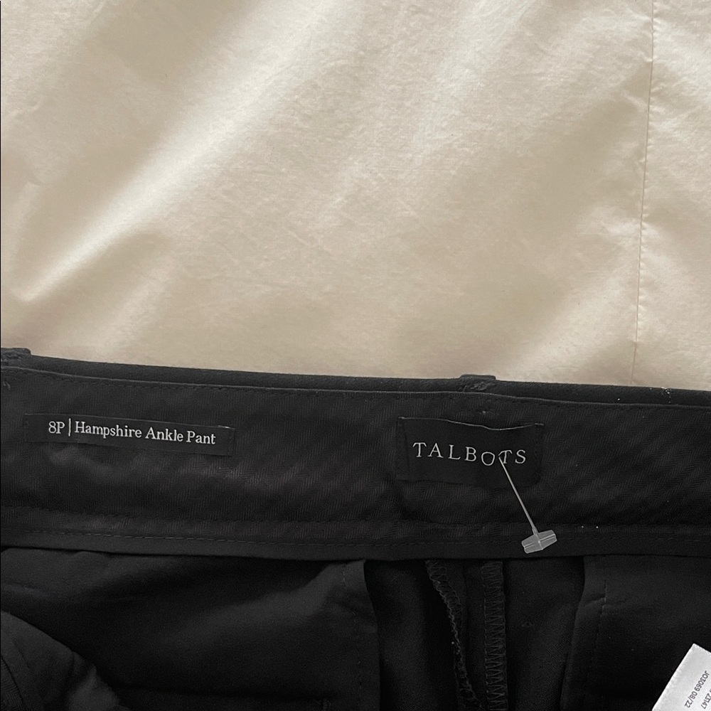 Talbots Black Hampshire Tailored Ankle Pants Size 8P - Picture 5 of 11